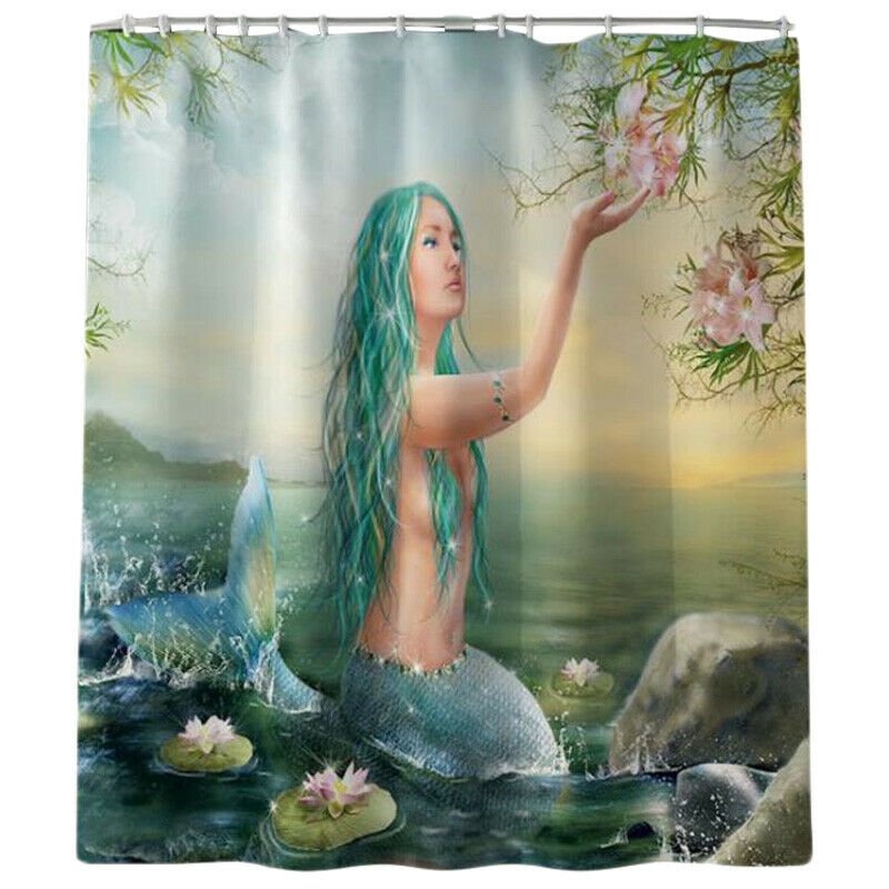 Mořská panna sprchový závěs 180 x 180 cm
