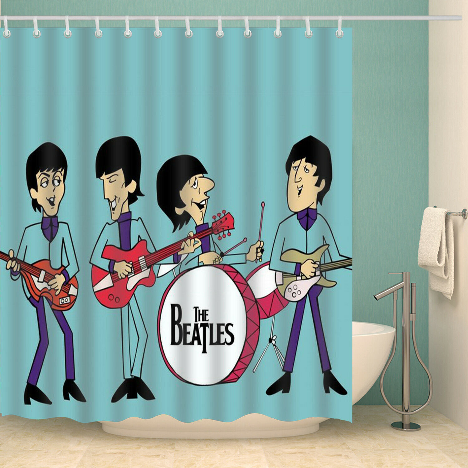 Beatles sprchový závěs 180 x 180 cm