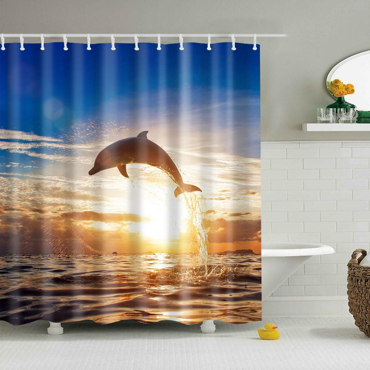 Delfín sprchový závěs 180 x 180 cm