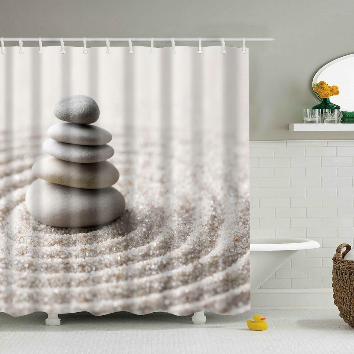 Kameny sprchový závěs 180 x 180 cm