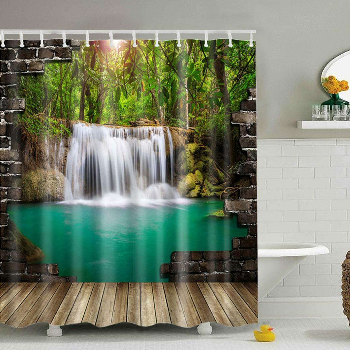 Vodopád sprchový závěs 180 x 180 cm