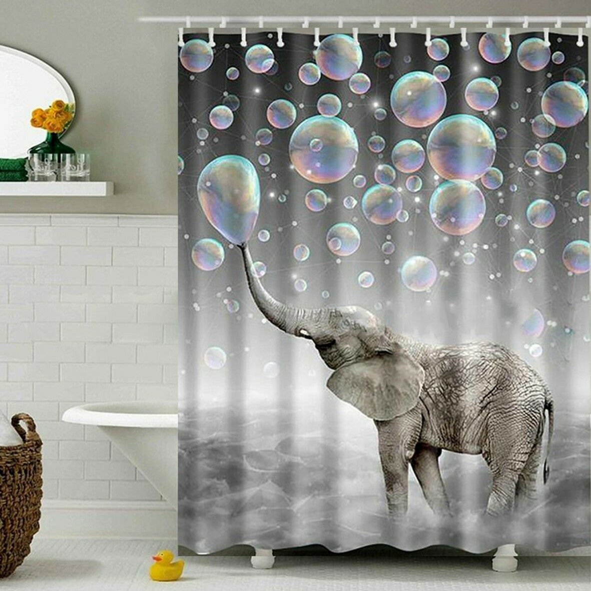 Slon sprchový závěs 180 x 180 cm