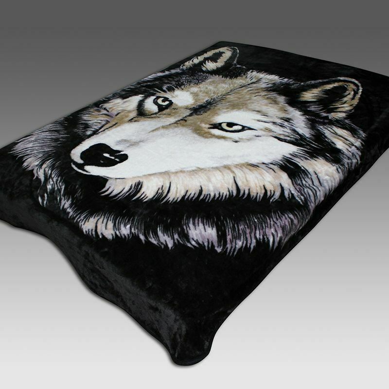 Vlk fleecová vlasová deka - dva rozměry