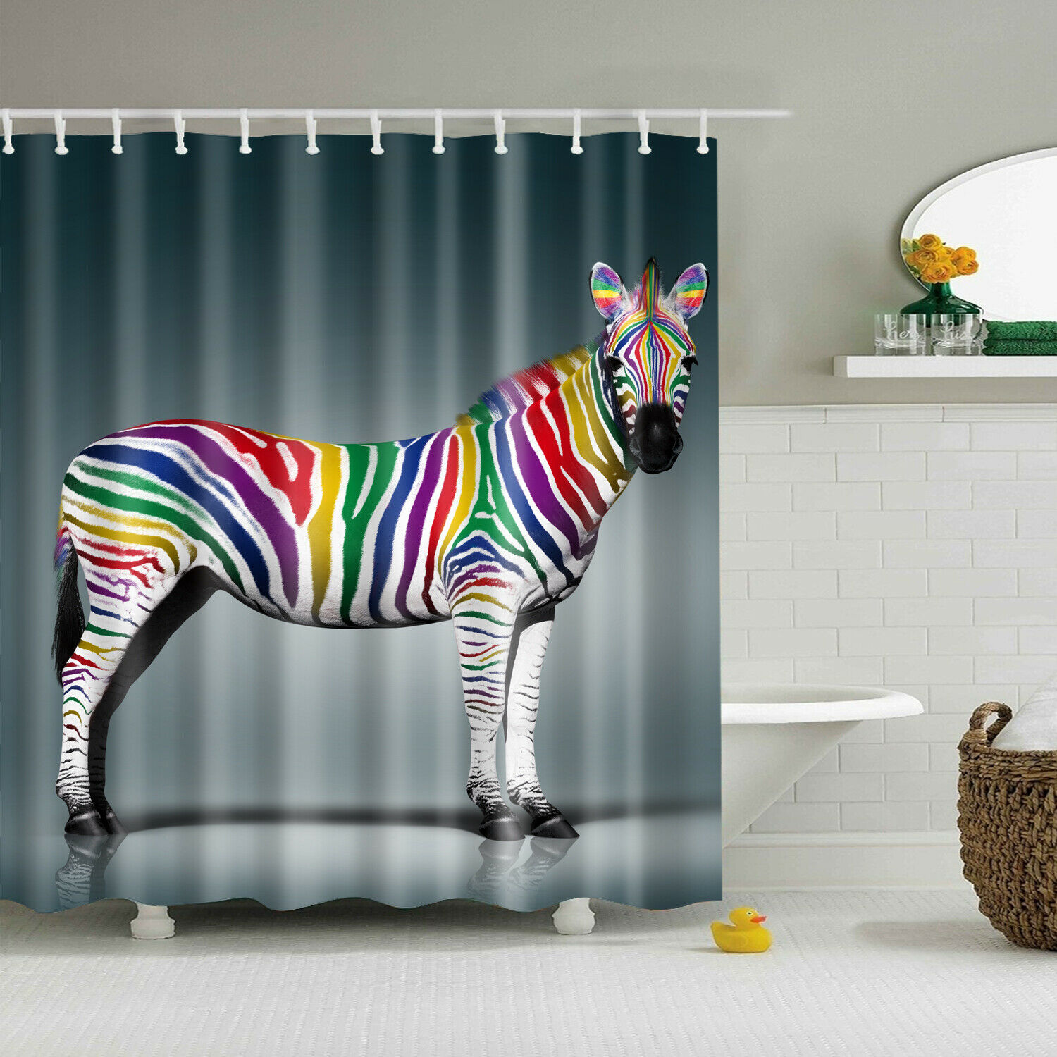 Zebra sprchový závěs 180 x 180 cm